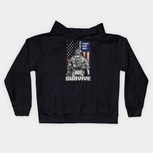 US Soldier & Veteran: I Fight, Save And I Survive Kids Hoodie